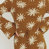 Orleans Star Print Knit Maxi Dress Olive