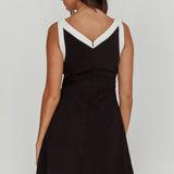 Loving Me Sleeveless A-line Mini Dress Black