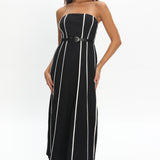 Azalea Sleeveless Midi Dress Black