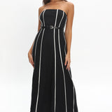 Azalea Sleeveless Midi Dress Black