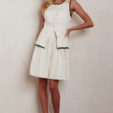 Janna Wide Leg Shorts Oat