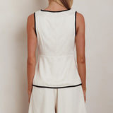 Janna Wide Leg Shorts Oat