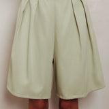 Janna Wide Leg Shorts Sage
