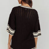 Rhodes Cotton Relaxed Knit Shirt Black