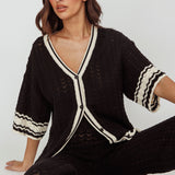 Rhodes Cotton Relaxed Knit Shirt Black
