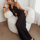 Sonorous Knit Maxi Skirt Black