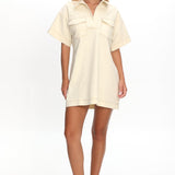 Mariska Collared Mini Dress Butter