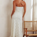 Artice Strapless Maxi Dress Lace Cream
