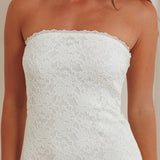 Artice Strapless Maxi Dress Lace Cream