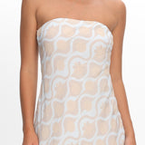 Artice Strapless Maxi Dress Print Geo