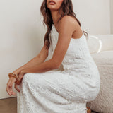 Artice One Shoulder Maxi Dress Off White