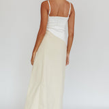 Irelia Contrast Maxi Dress White