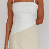 Irelia Contrast Maxi Dress White