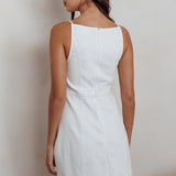 Love's Embrace Button Front Mini Dress Milk