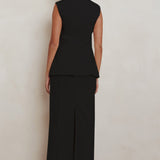 Sweet Treat Column Maxi Skirt Black