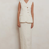 Sweet Treat Column Maxi Skirt Oat