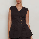 Sweet Treat Sleeveless Top Black