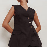Sweet Treat Sleeveless Top Black