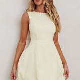 Make You Mine Sleeveless Mini Dress Lemon