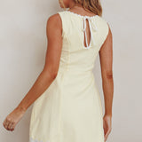 Make You Mine Sleeveless Mini Dress Lemon
