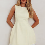 Make You Mine Sleeveless Mini Dress Lemon