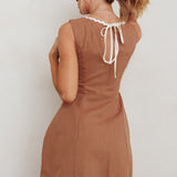 Make You Mine Sleeveless Mini Dress Mocha