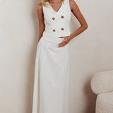 Payday A-Line Maxi Skirt Off White