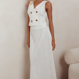 Payday A-Line Maxi Skirt Off White