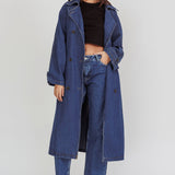 Nightshade Double Breasted Coat Denim