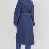 Nightshade Double Breasted Coat Denim