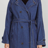 Nightshade Double Breasted Coat Denim