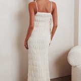 One To Watch Side Tie Maxi Dress Oat