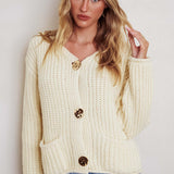 Cindie Chunky Knit Cardigan Butter