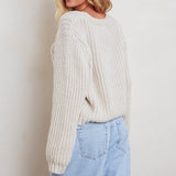 Prime Time Cable Knit Cardigan Oat