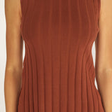 Kimora Sleeveless Knit Top Brown