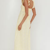 Zimmer Eyelet Frill Strap Maxi Dress Butter