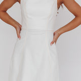 Loreine Tied Back Mini Dress Cream