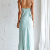 Clovelly Tied Shoulder Midi Dress Sage