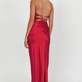 Good Impression Double Twist Maxi Dress Plum