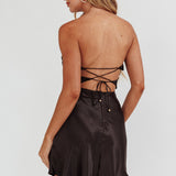 Good Impression Double Twist Mini Dress Black