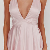 Auguste Tiered Frill Strappy Back Dress Blush