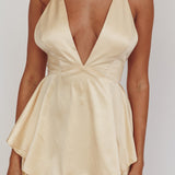 Auguste Tiered Frill Strappy Back Dress Butter