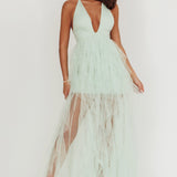 Auguste Cascading Frill Maxi Dress Mint
