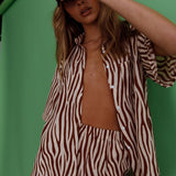 Just A Hunch Pants Zebra Brown