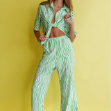 Just A Hunch Pants Zebra Green