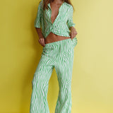 Just A Hunch Pants Zebra Green