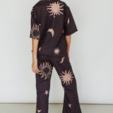 Just A Hunch Pants Sun Moon Black