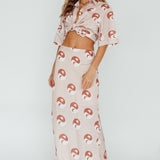 Just A Hunch Maxi Skirt Yin Yang Rose