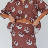 Just A Hunch Button Shirt Yin Yang Coco