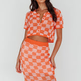 Byron Bay Crochet Maxi Skirt Sunset